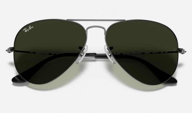 Ray Ban Aviator Classic Men's Sunglasses Green | 76140-WYTN