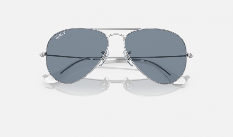 Ray Ban Aviator Classic Men's Sunglasses Blue | 72406-SFUY