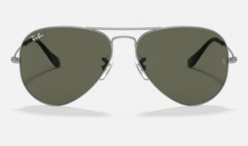 Ray Ban Aviator Classic Men's Sunglasses Green | 18256-DOYP