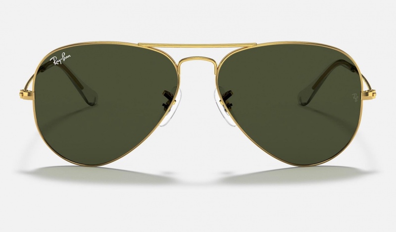 Ray Ban Aviator Classic Men's Sunglasses Green | 51279-PKVA