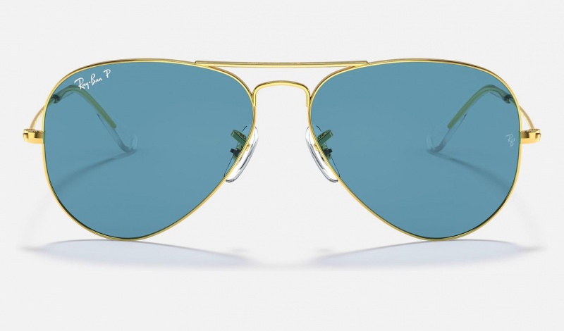 Ray Ban Aviator Classic Women's Sunglasses Blue | 23594-PCIU