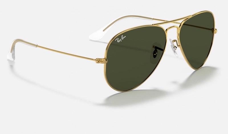 Ray Ban Aviator Classic Women's Sunglasses Green | 95374-IRAG