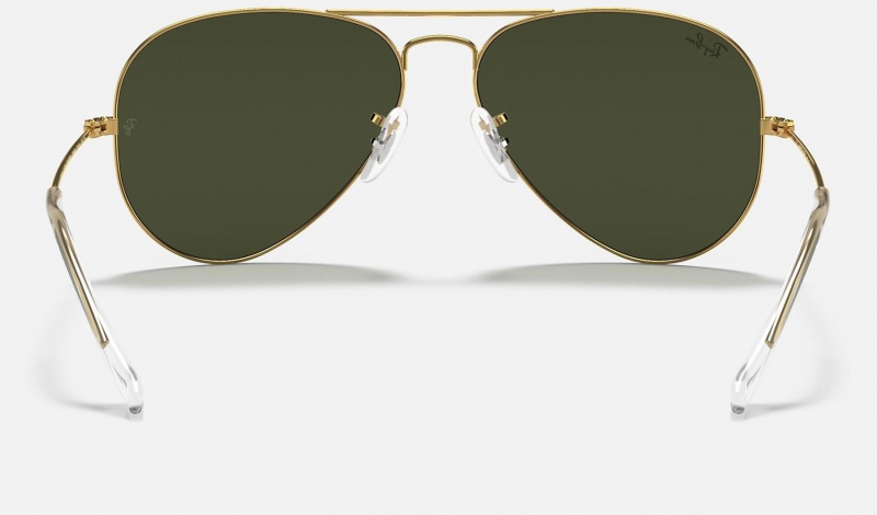 Ray Ban Aviator Classic Women's Sunglasses Green | 95374-IRAG