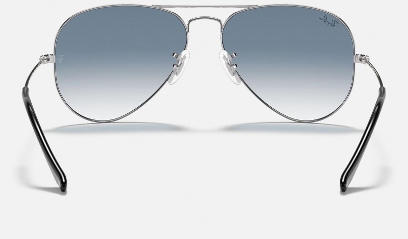 Ray Ban Aviator Gradient Men's Sunglasses Blue | 76834-UCTN