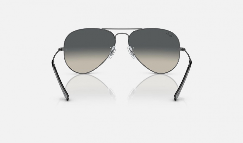 Ray Ban Aviator Gradient Women's Sunglasses Grey | 53069-PMWG