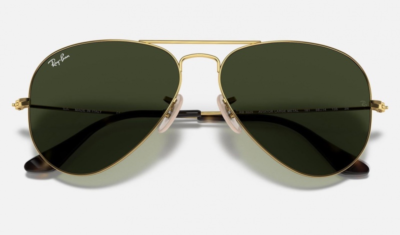 Ray Ban Aviator Havana Collection Women's Sunglasses Green | 29063-RYJG