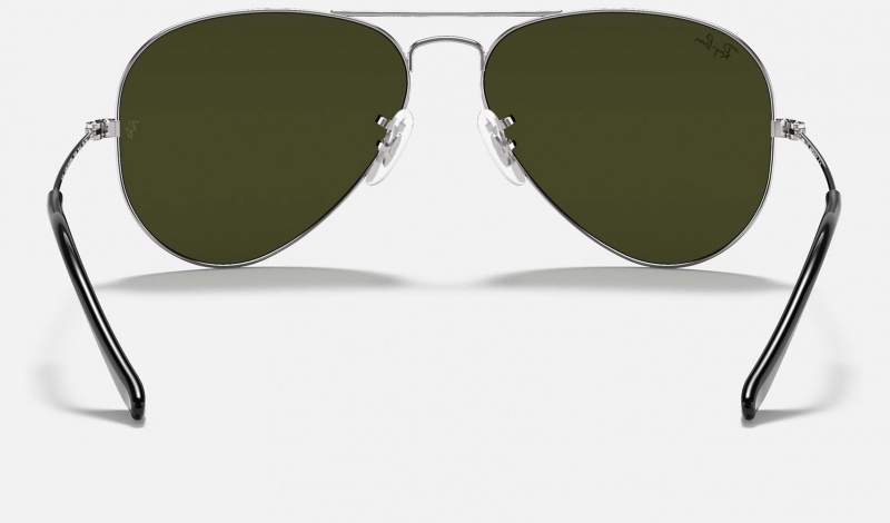 Ray Ban Aviator Mirror Women's Sunglasses Silver | 51347-FXBR