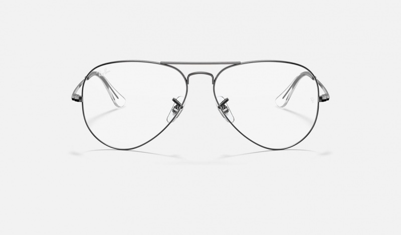 Ray Ban Aviator Optics Men's Eyeglasses Grey | 09814-EKYJ