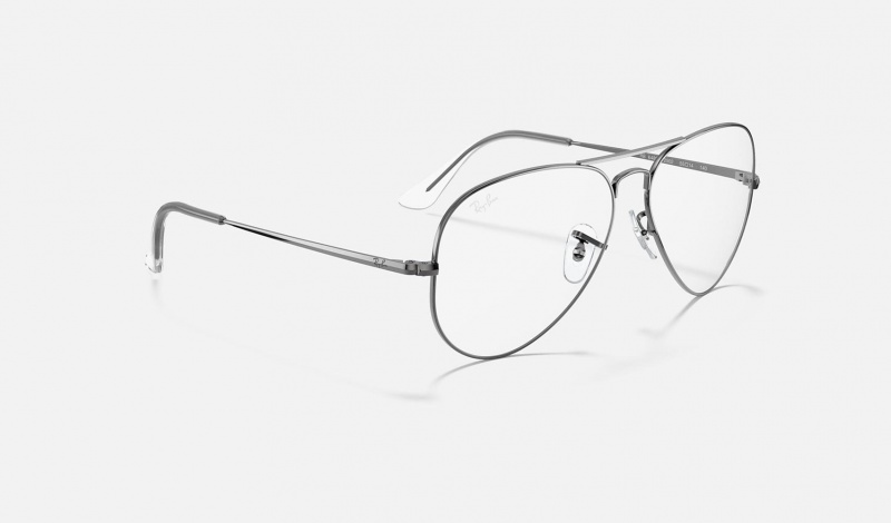 Ray Ban Aviator Optics Men's Eyeglasses Grey | 09814-EKYJ