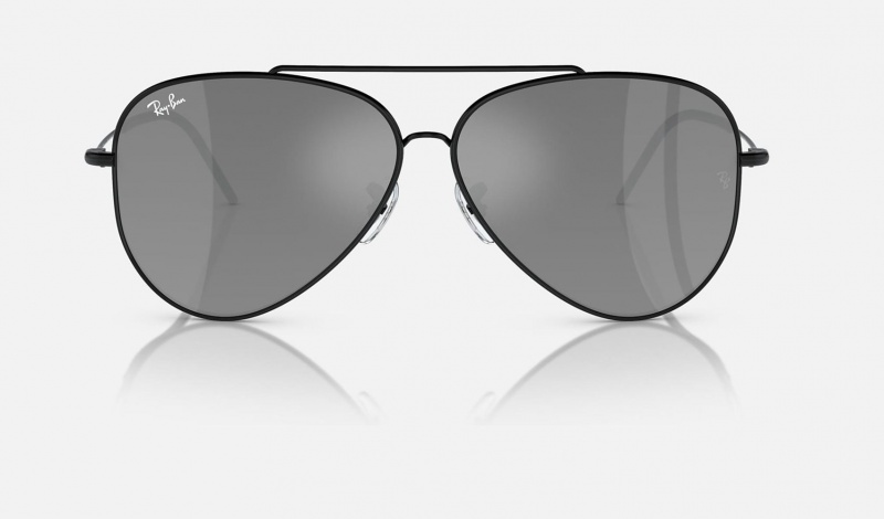 Ray Ban Aviator Reverse Men's Sunglasses Silver | 09417-BTVR