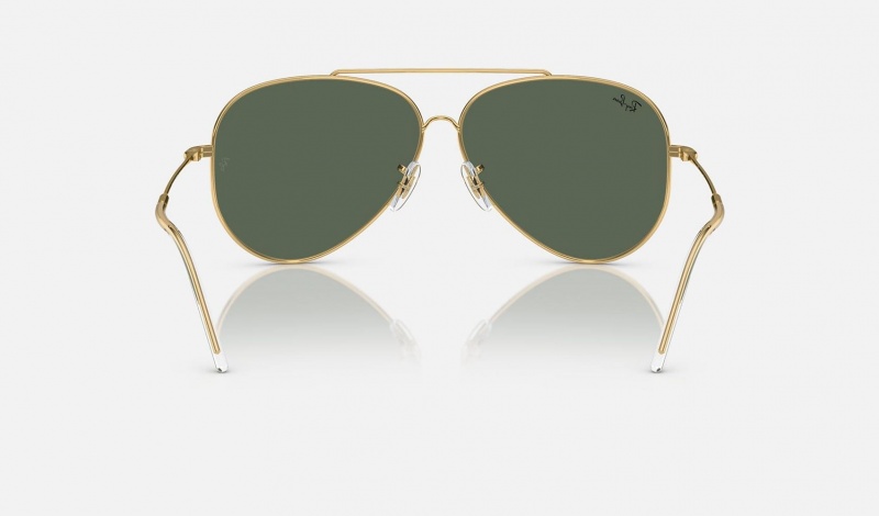 Ray Ban Aviator Reverse Women's Sunglasses Green | 47536-DAIP