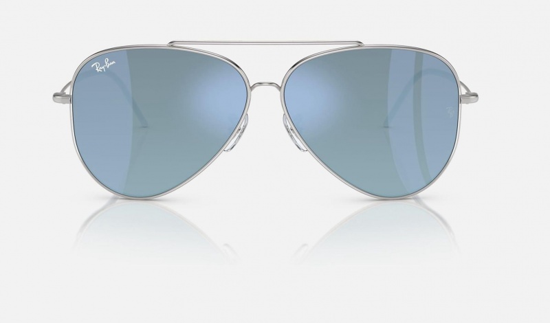 Ray Ban Aviator Reverse Women's Sunglasses Blue | 62314-VLMK