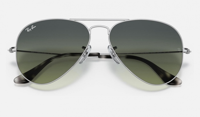 Ray Ban Aviator @collection Women's Sunglasses Green | 47296-TJHG