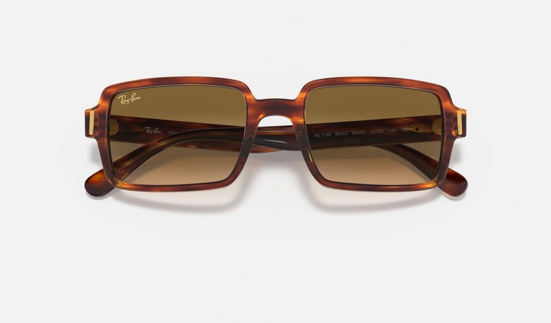 Ray Ban Benji Men's Sunglasses Brown | 62910-KZJR