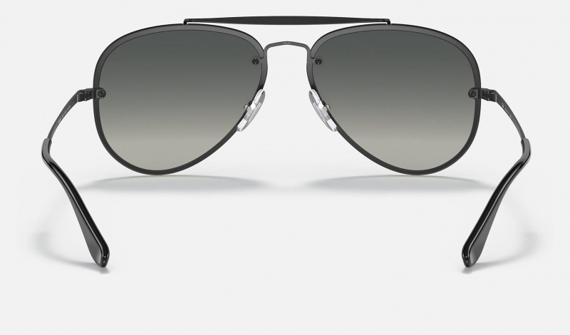 Ray Ban Blaze Aviator Men's Sunglasses Grey | 37154-ZXQF