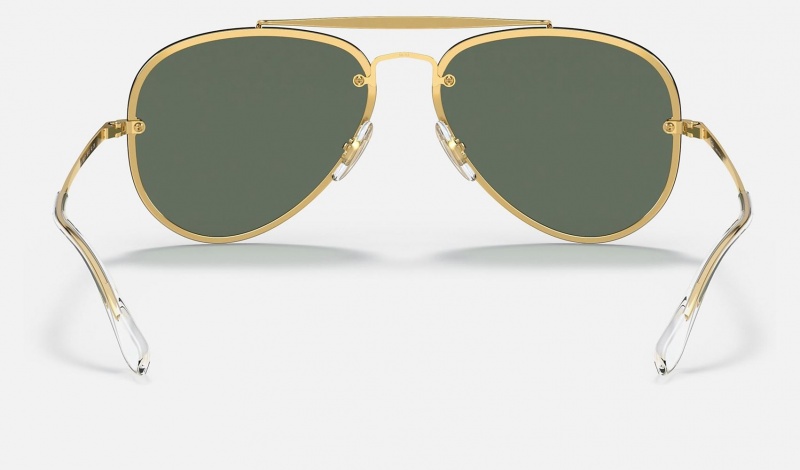 Ray Ban Blaze Aviator Men's Sunglasses Green | 38294-YMFI