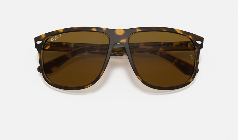 Ray Ban Boyfriend Men's Sunglasses Brown | 50217-WNJE