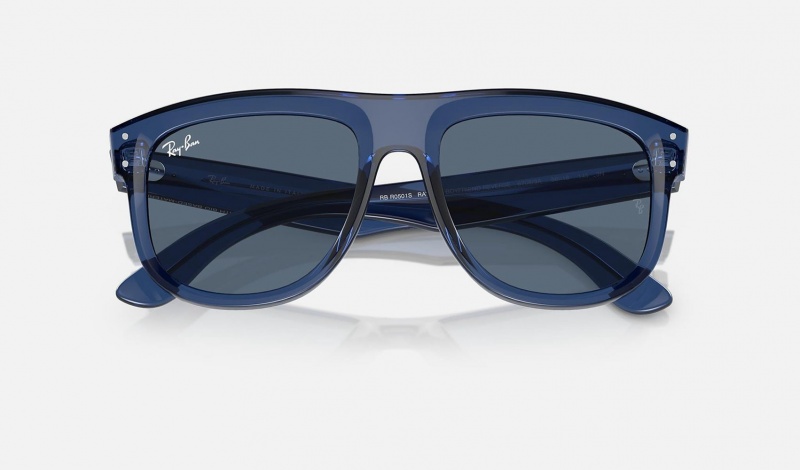 Ray Ban Boyfriend Reverse Men's Sunglasses Blue | 37148-JYBH