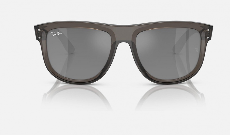 Ray Ban Boyfriend Reverse Men's Sunglasses Silver | 78594-MOJA