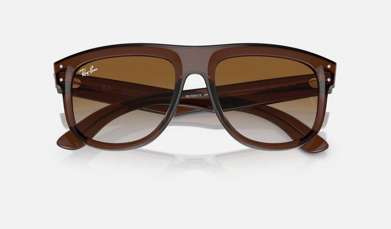 Ray Ban Boyfriend Reverse Men's Sunglasses Brown | 87450-DRXE