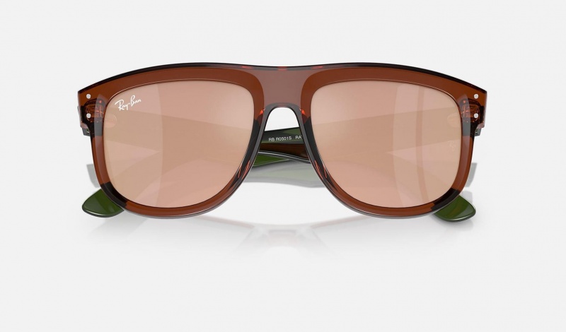 Ray Ban Boyfriend Reverse Women's Sunglasses Brown | 78319-QVJB