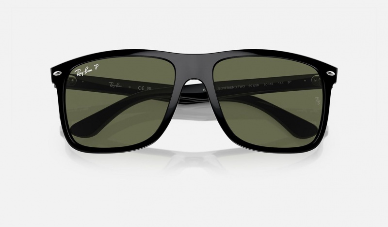 Ray Ban Boyfriend Two Men's Sunglasses Green | 89526-XVSN