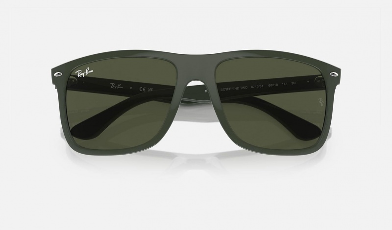 Ray Ban Boyfriend Two Men's Sunglasses Green | 29684-FJBA