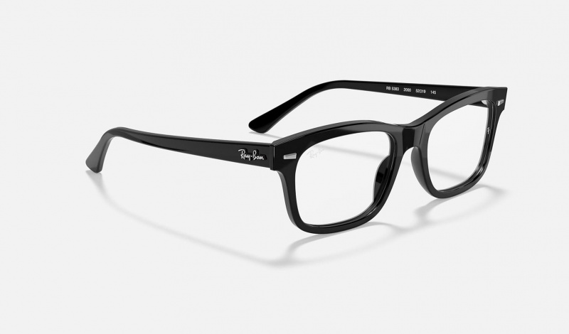 Ray Ban Burbank Optics Men's Eyeglasses Black | 85120-DXOM