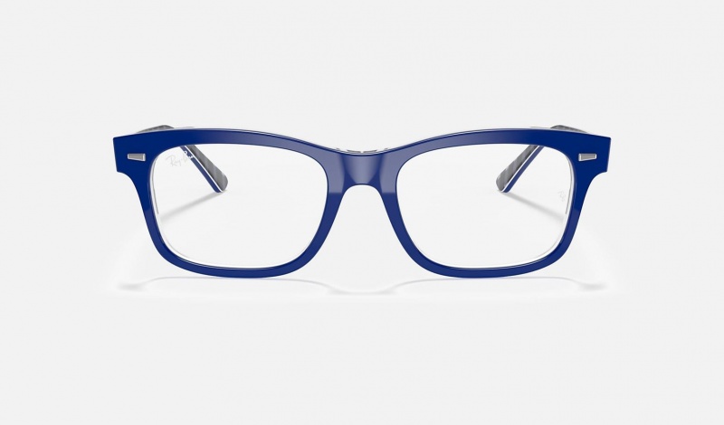 Ray Ban Burbank Optics Men's Eyeglasses Blue | 71648-HZCM