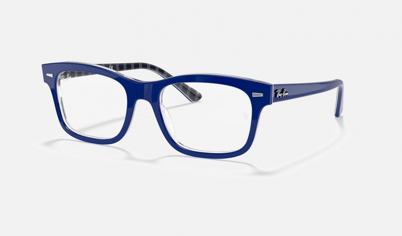 Ray Ban Burbank Optics Men\'s Eyeglasses Blue | 71648-HZCM