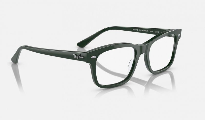 Ray Ban Burbank Optics Men's Eyeglasses Green | 70463-GOXN