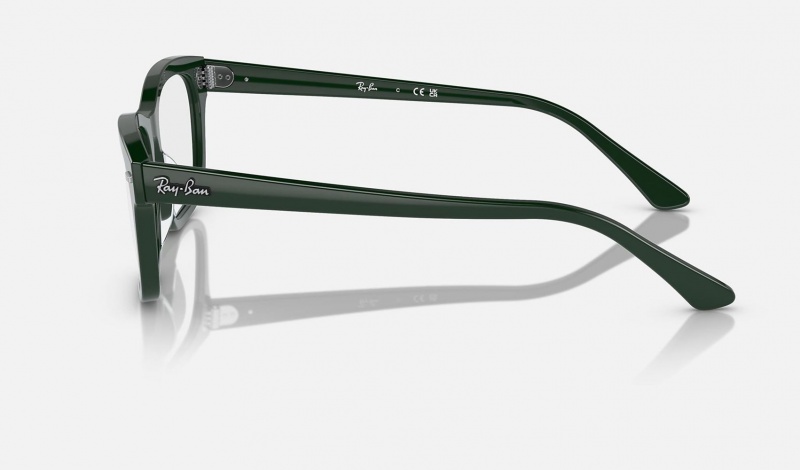 Ray Ban Burbank Optics Men's Eyeglasses Green | 70463-GOXN