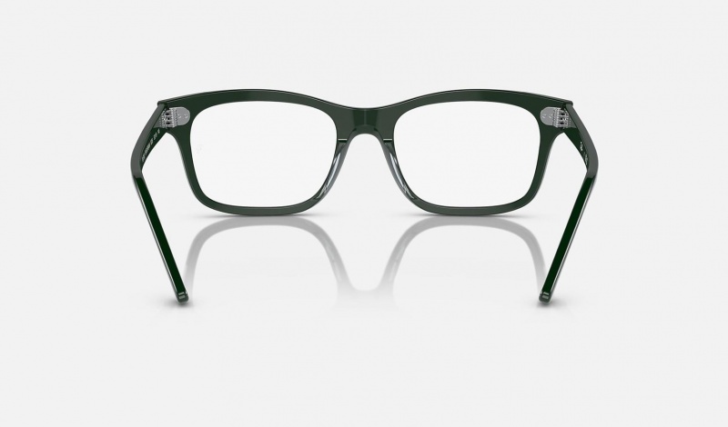 Ray Ban Burbank Optics Men's Eyeglasses Green | 70463-GOXN