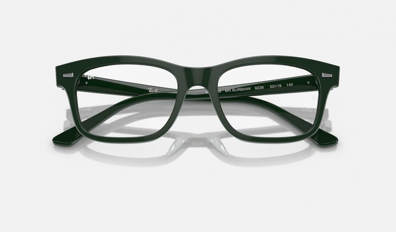 Ray Ban Burbank Optics Men's Eyeglasses Green | 70463-GOXN