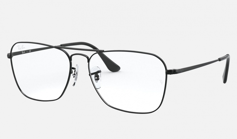 Ray Ban Caravan Optics Men's Eyeglasses Black | 53867-LCTV