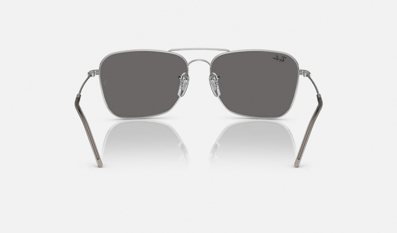 Ray Ban Caravan Reverse Men's Sunglasses Silver | 85410-JAKO