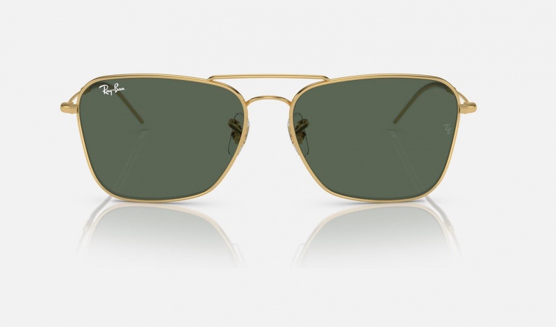 Ray Ban Caravan Reverse Men's Sunglasses Green | 82609-ULMC