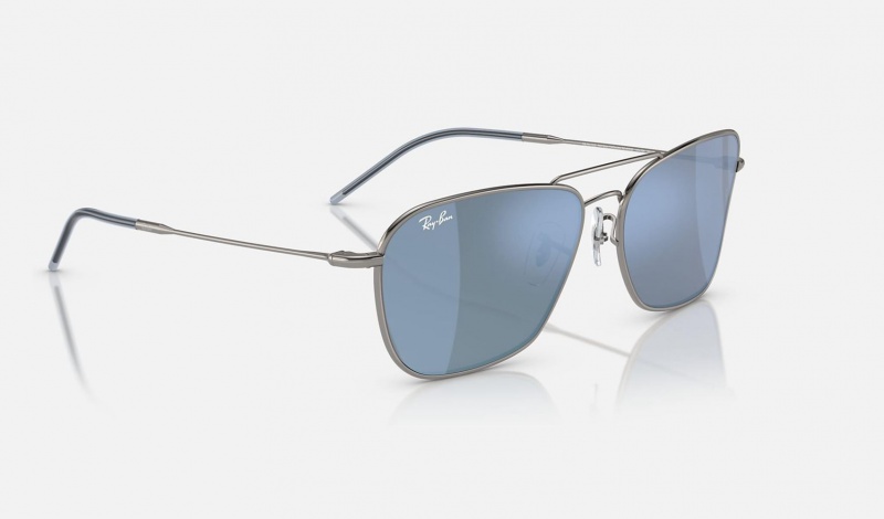 Ray Ban Caravan Reverse Men's Sunglasses Blue | 70459-VSUP