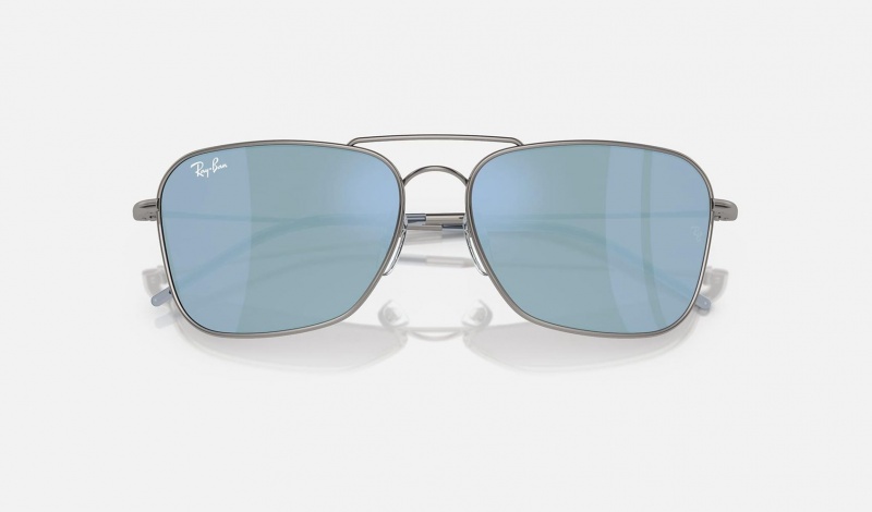 Ray Ban Caravan Reverse Men's Sunglasses Blue | 70459-VSUP