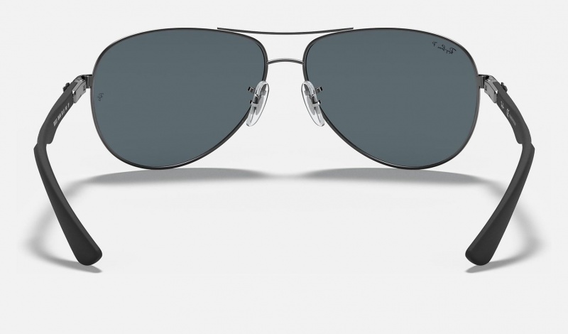 Ray Ban Carbon Fibre Men's Sunglasses Silver | 73594-LNBR