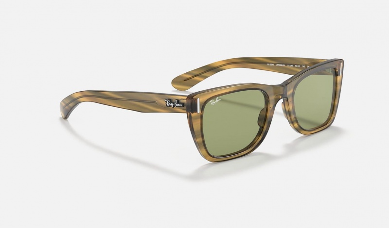 Ray Ban Caribbean Women's Sunglasses Green | 19068-YSNV