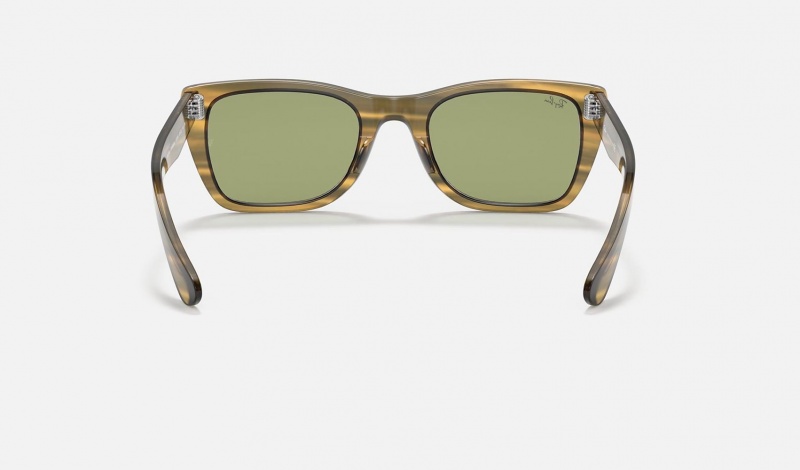 Ray Ban Caribbean Women's Sunglasses Green | 19068-YSNV