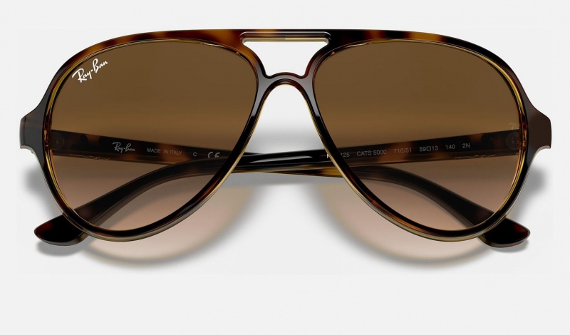 Ray Ban Cats 5000 Classic Women's Sunglasses Brown | 90752-LJVY