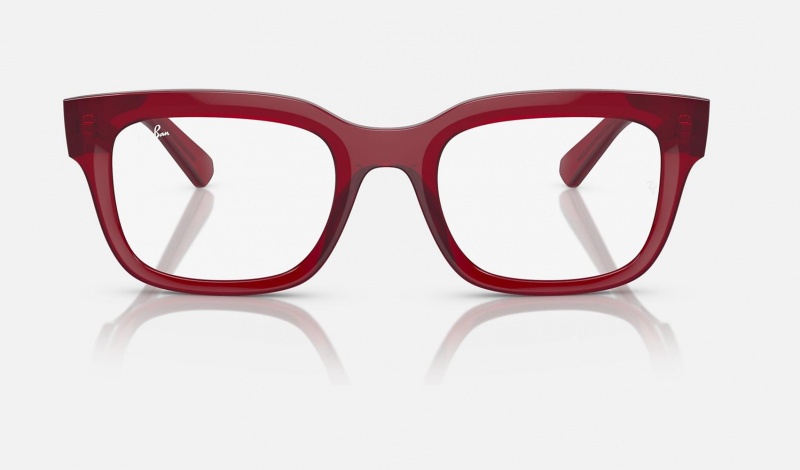 Ray Ban Chad Optics Bio-based Men's Eyeglasses Red | 34285-UFYZ