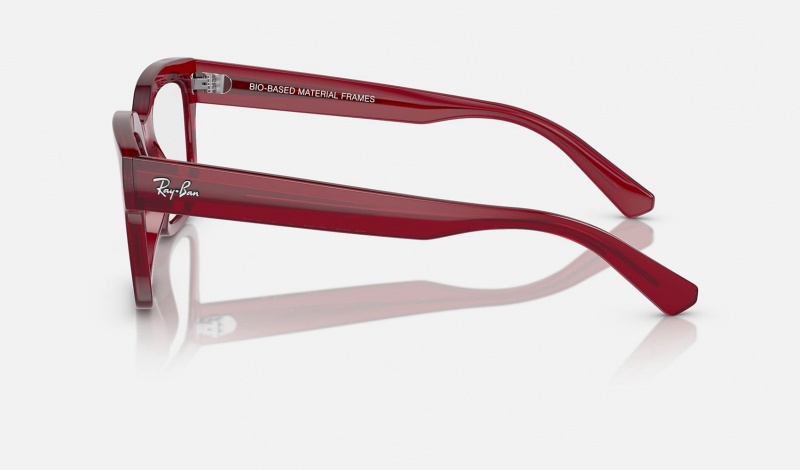 Ray Ban Chad Optics Bio-based Men's Eyeglasses Red | 34285-UFYZ