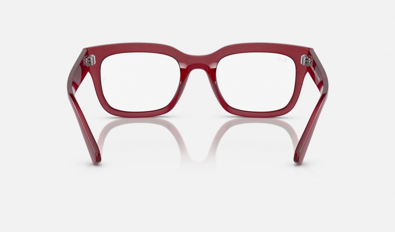 Ray Ban Chad Optics Bio-based Men's Eyeglasses Red | 34285-UFYZ