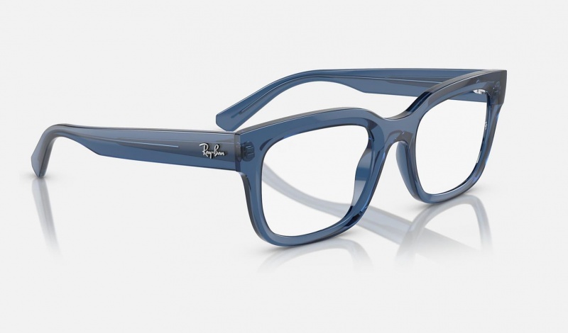 Ray Ban Chad Optics Bio-based Men's Eyeglasses Blue | 70148-NKEJ