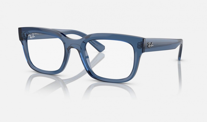 Ray Ban Chad Optics Bio-based Men\'s Eyeglasses Blue | 70148-NKEJ