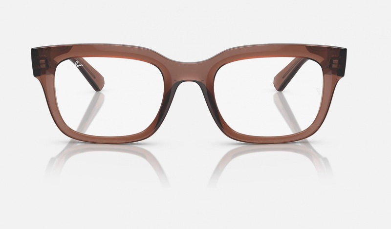 Ray Ban Chad Optics Bio-based Men's Eyeglasses Brown | 28539-WART