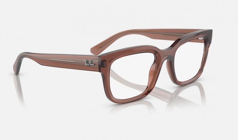 Ray Ban Chad Optics Bio-based Men's Eyeglasses Brown | 28539-WART